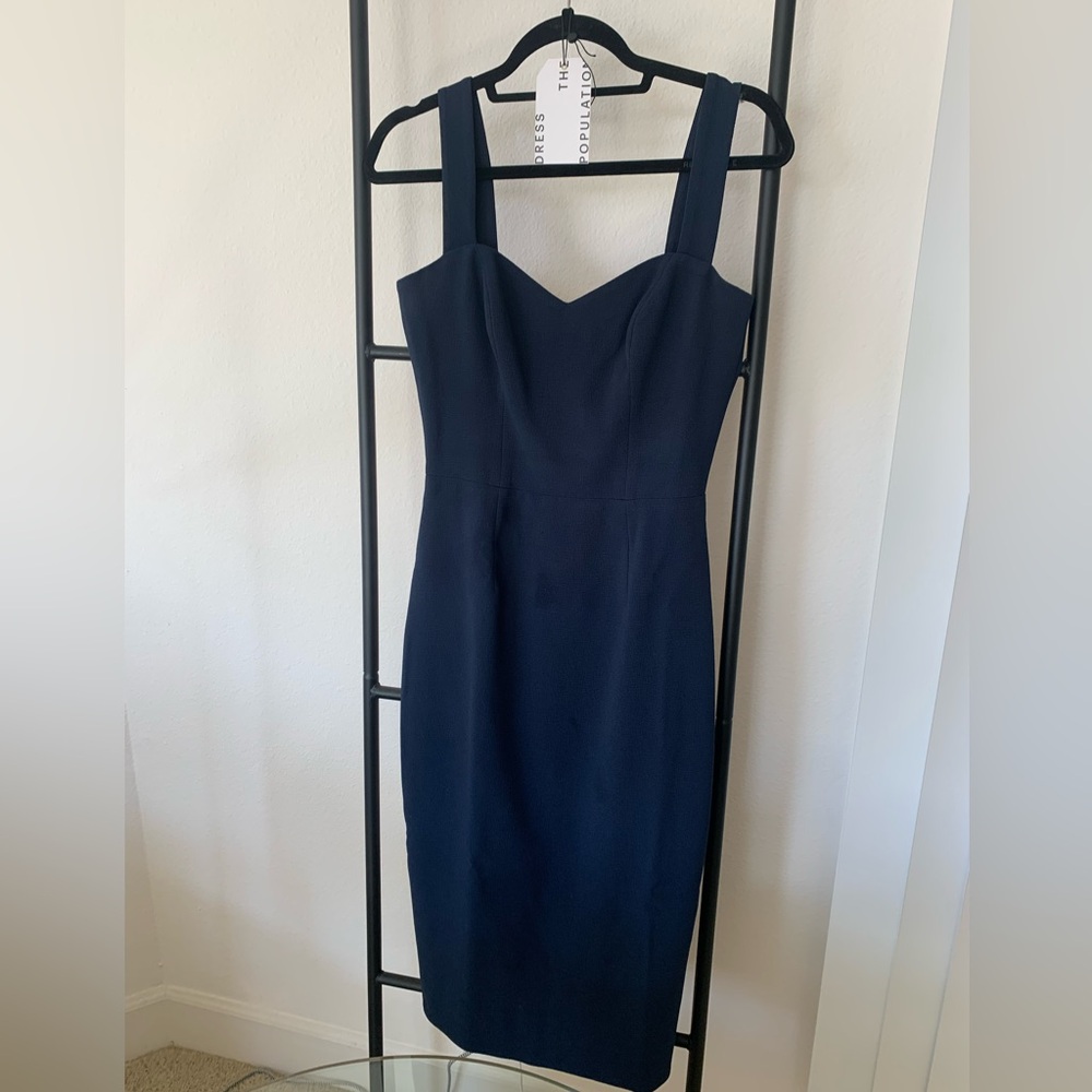 Dress The Population Nicole Sweetheart Neck Cocktail Dress
